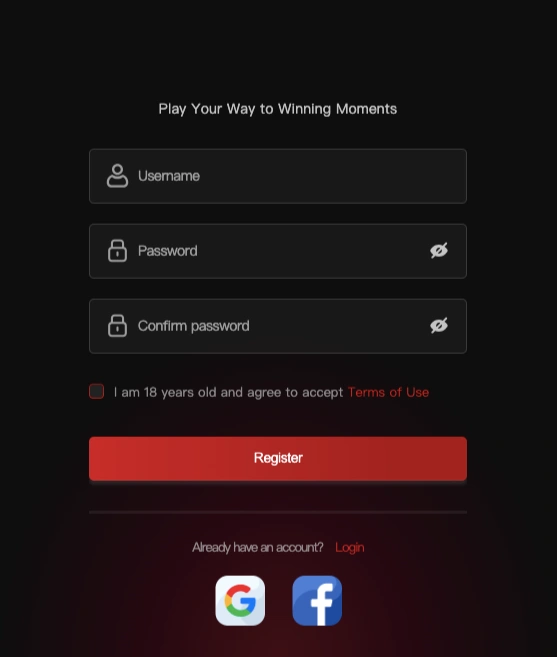 Mobile view of JILI55 login register app interface in the Philippines